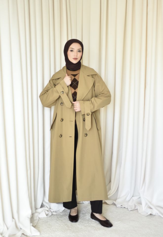 Oversize Trenc - Camel