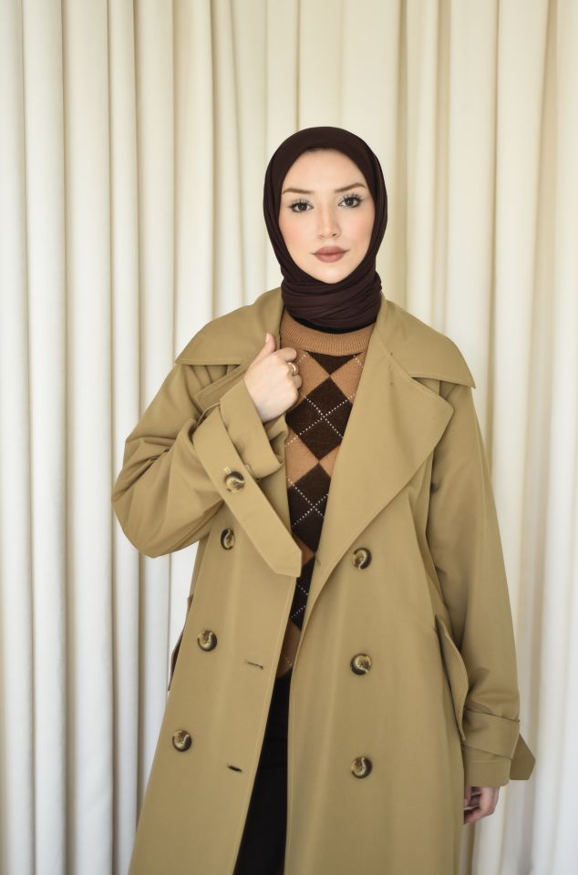 Oversize Trenc - Camel