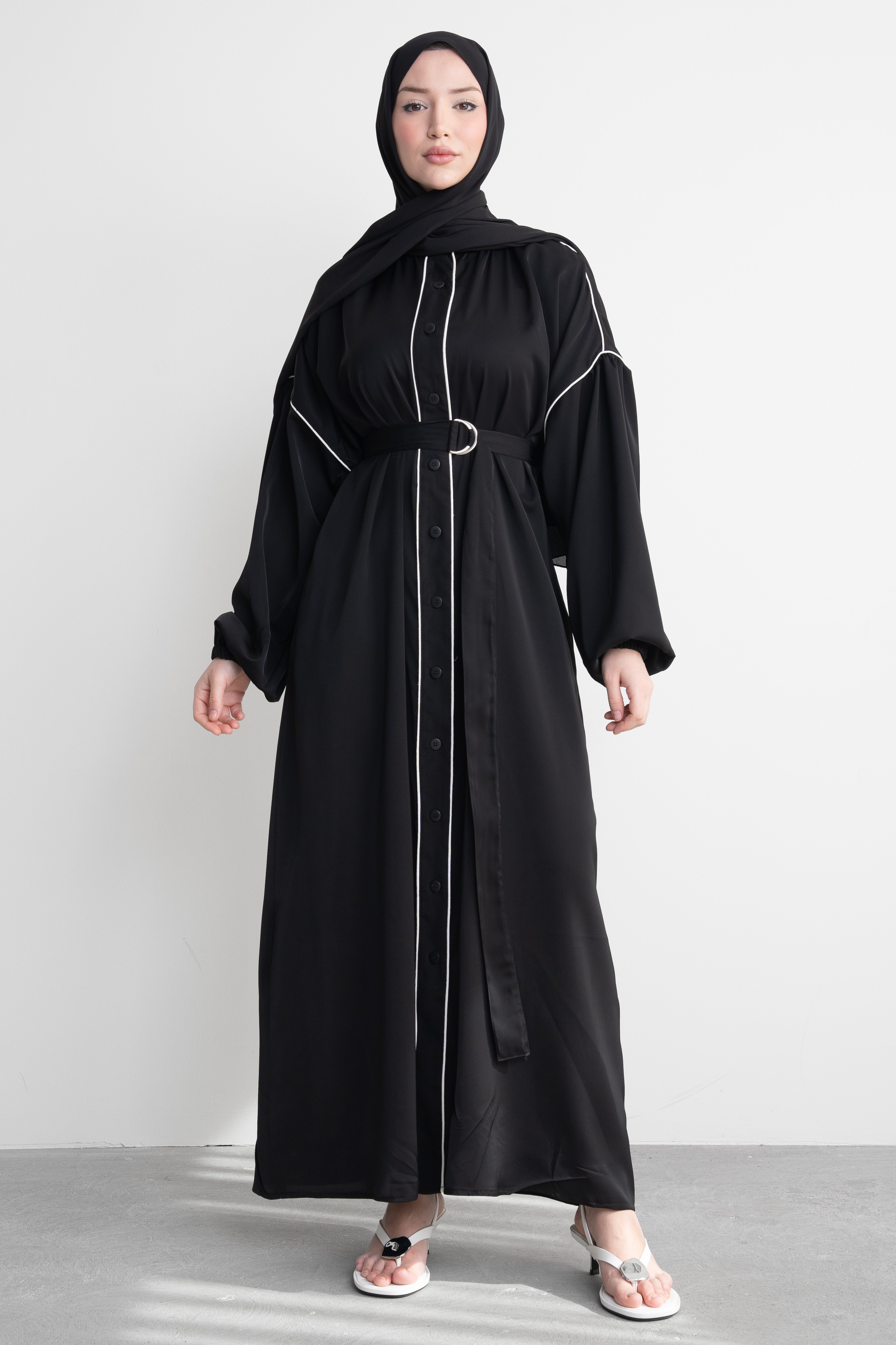 Oversize Biyeli Ferace Kap Yazlık