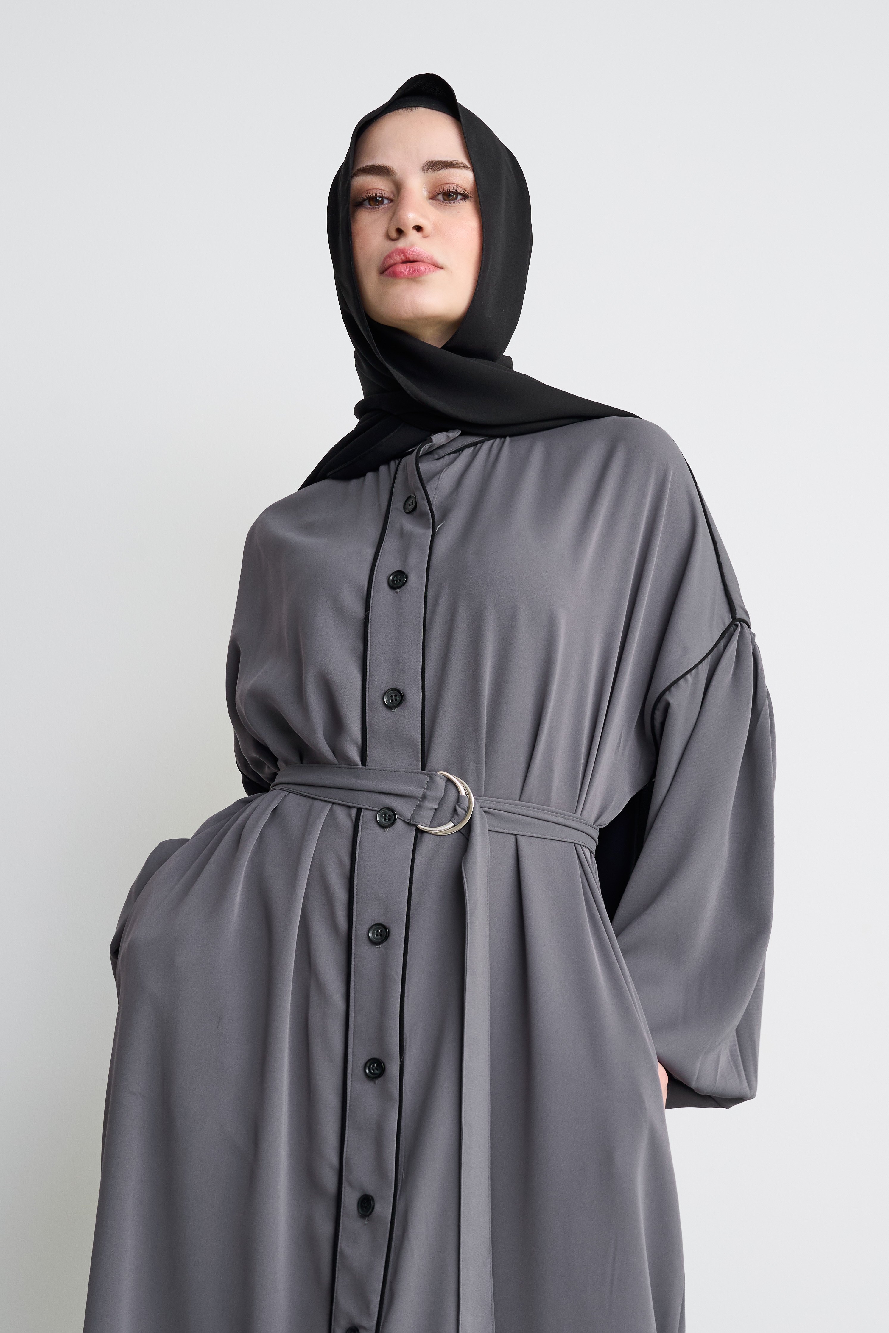 Oversize Biyeli Ferace Kap Tam Yazlık