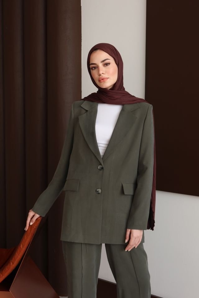 Ceketli Takım - Gri