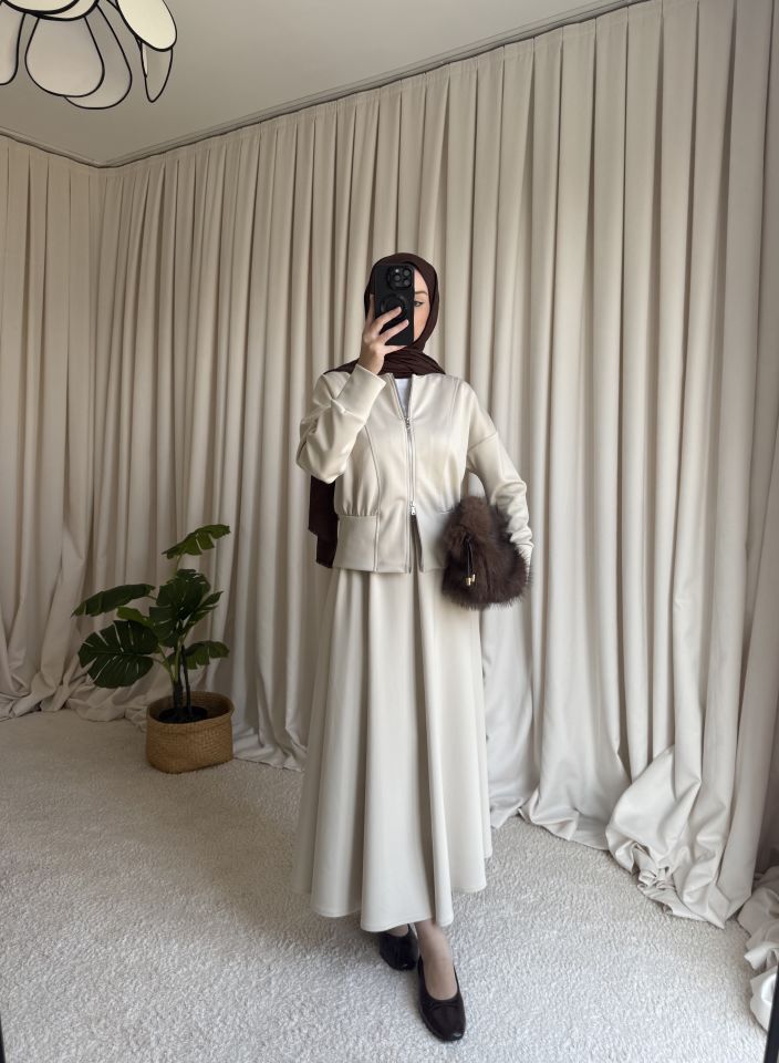 Scuba Etek Takım - Krem