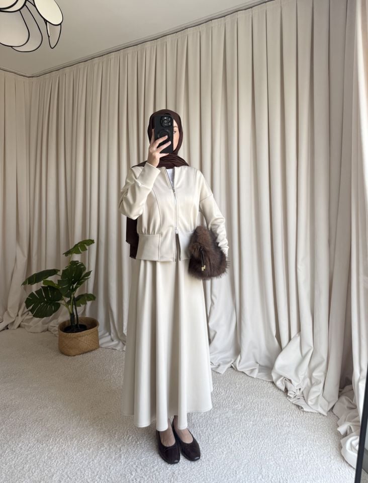 Scuba Etek Takım - Krem