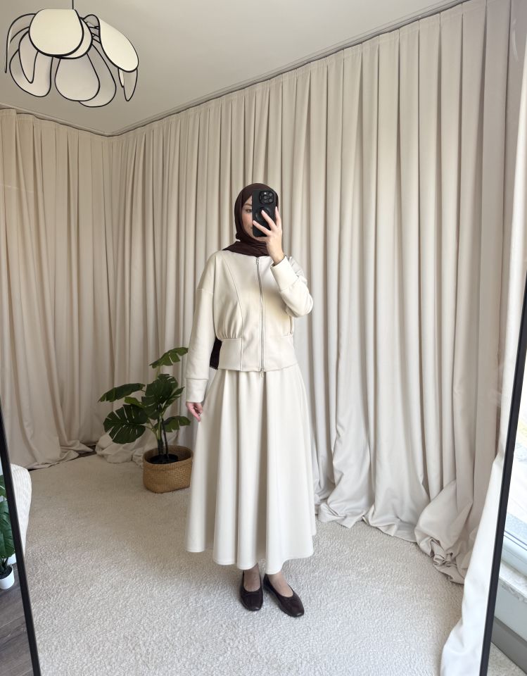 Scuba Etek Takım - Krem