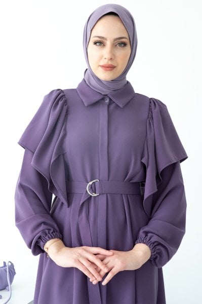 Prenses Gömlek Yakalı Pantolonlu Takım