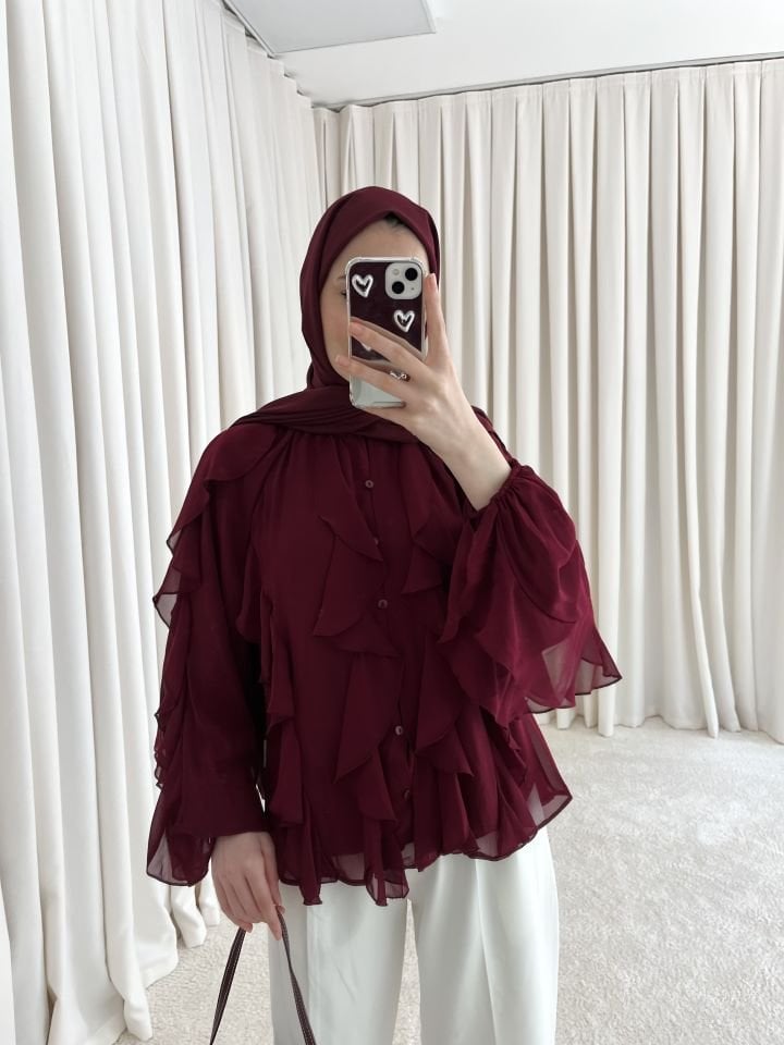 Vals Şifon Astarlı Gömlek