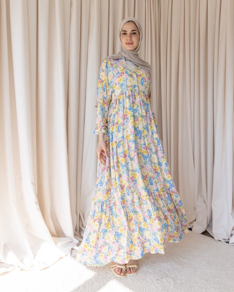 Çiçek Harmanı Elbise