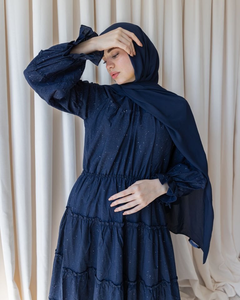 Lora Elbise - Lacivert