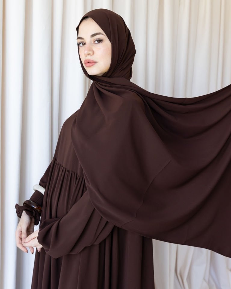 Medine İpeği Şal-Acı Kahve