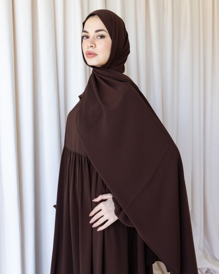 Medine İpeği Şal-Acı Kahve