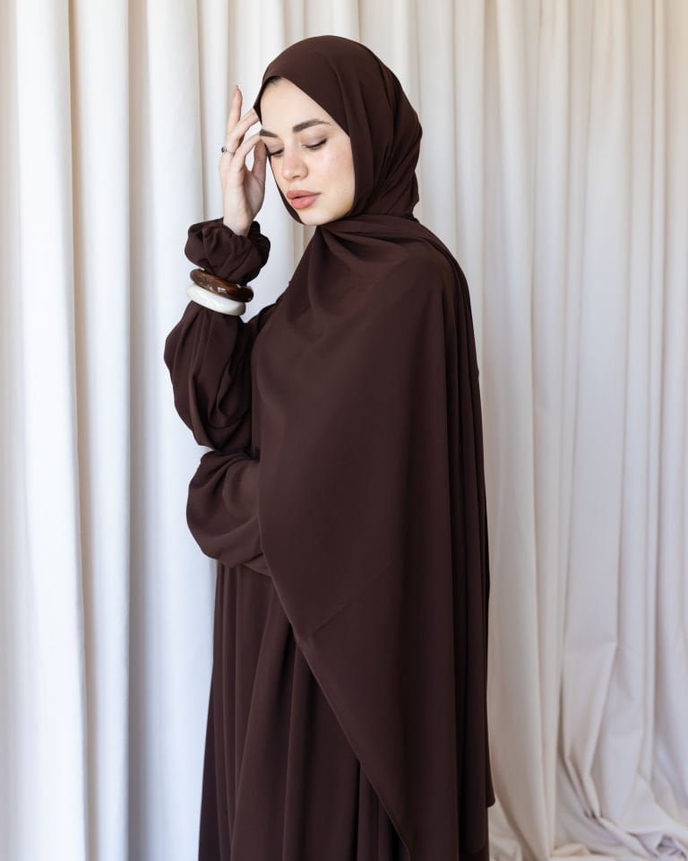 Medine İpeği Şal-Acı Kahve