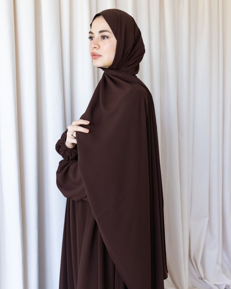 Medine İpeği Şal-Acı Kahve