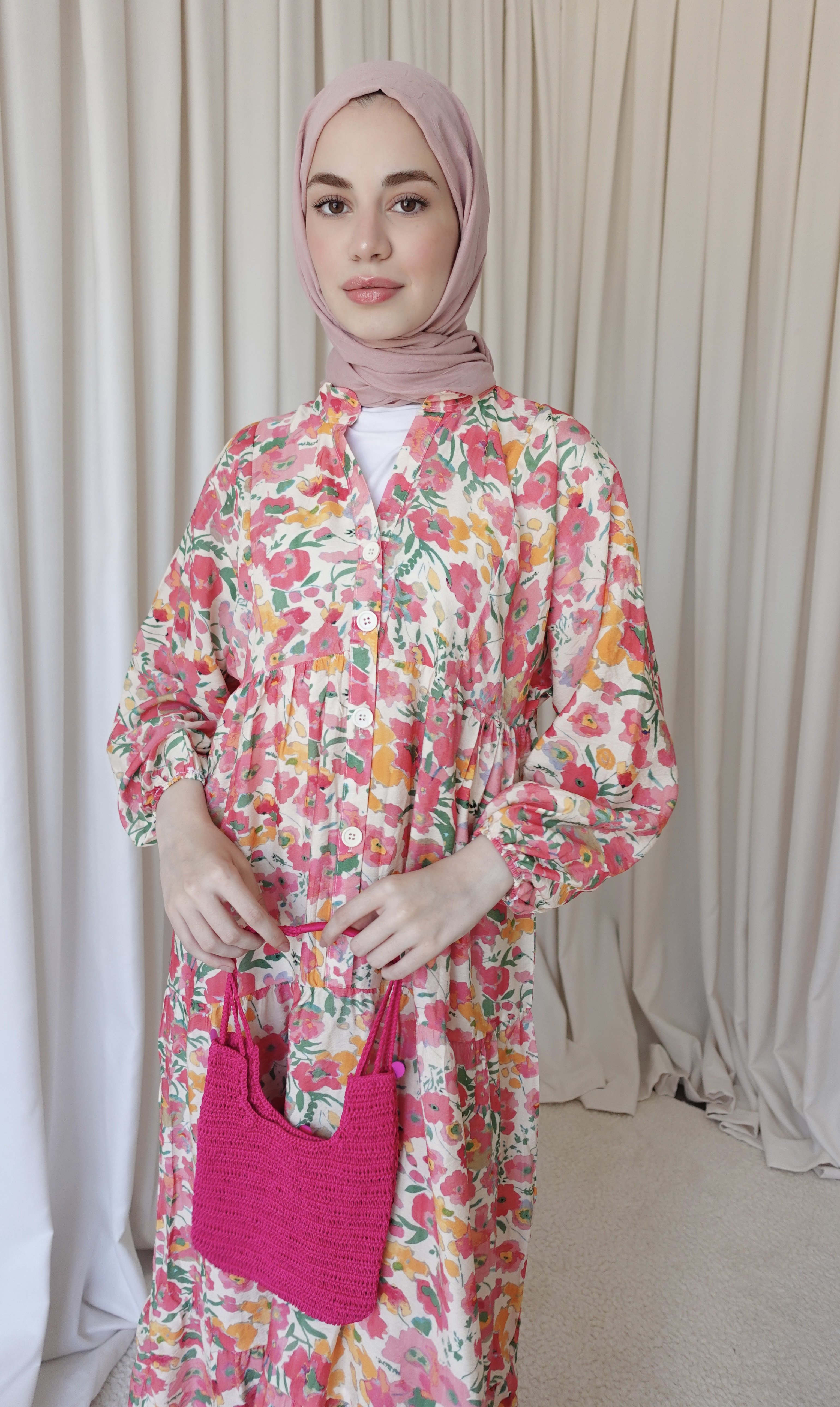 Melodi Elbise - Pembe