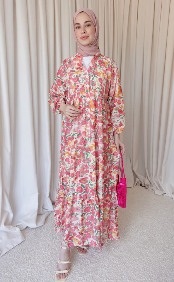 Melodi Elbise - Pembe